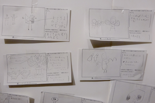 弥生ARTとコラボしよう 弥生絵画の風景を来館者も想像しました。