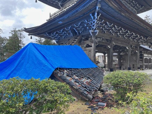被災した文化財(総持寺祖院) 石川県輪島市