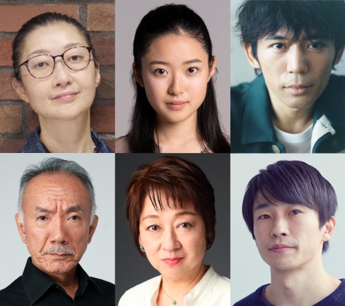 出演者写真(上段:村岡希美、藤野涼子、岡田義徳/下段:久保酎吉、つかもと景子、大石将弘)