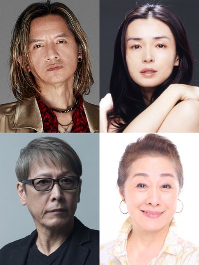 『マクベス』の出演者たち　（上段左から）岡本健一、中嶋朋子（下段左から）木下浩之、一柳みる