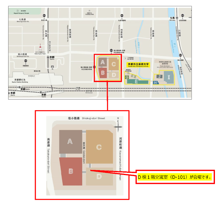 京都市立芸術大学周辺地図