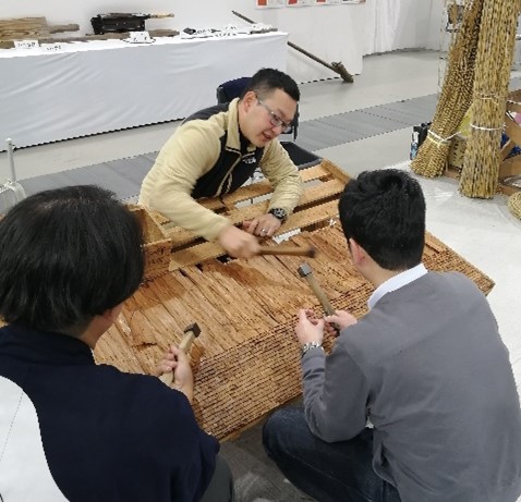 檜皮葺の体験
