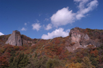 写真：名勝　男神岩・女神岩・鳥越山