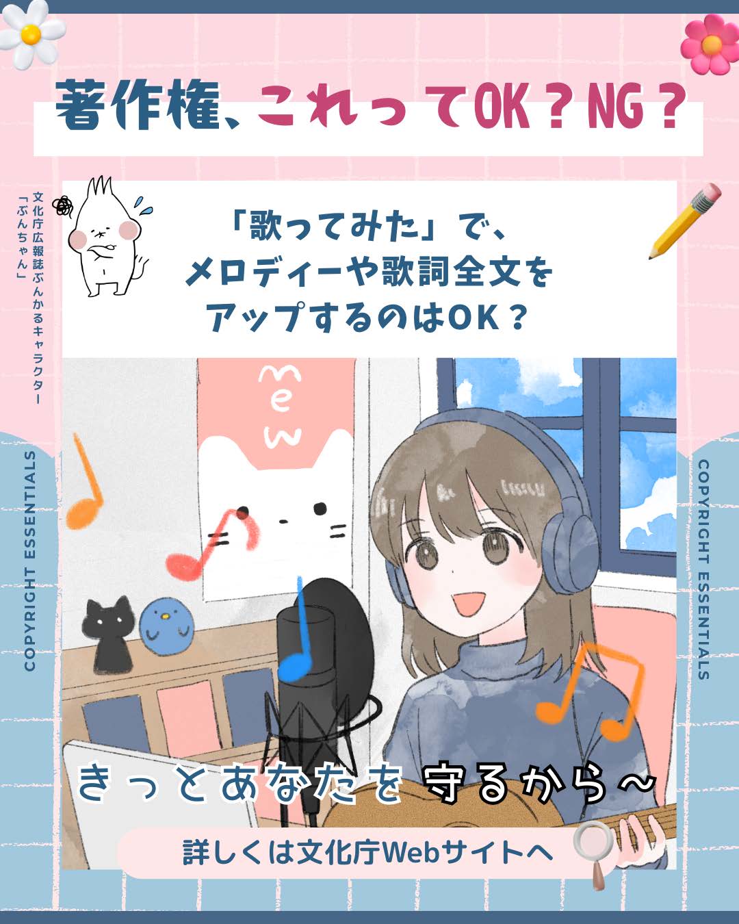 「歌ってみた」で、メロディーや歌詞全文をアップするのはOK？