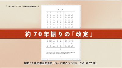 第1回「今回の改定の趣旨について～なぜ約70年振りにローマ字のつづり方が見直されたのか～」サムネイル画像