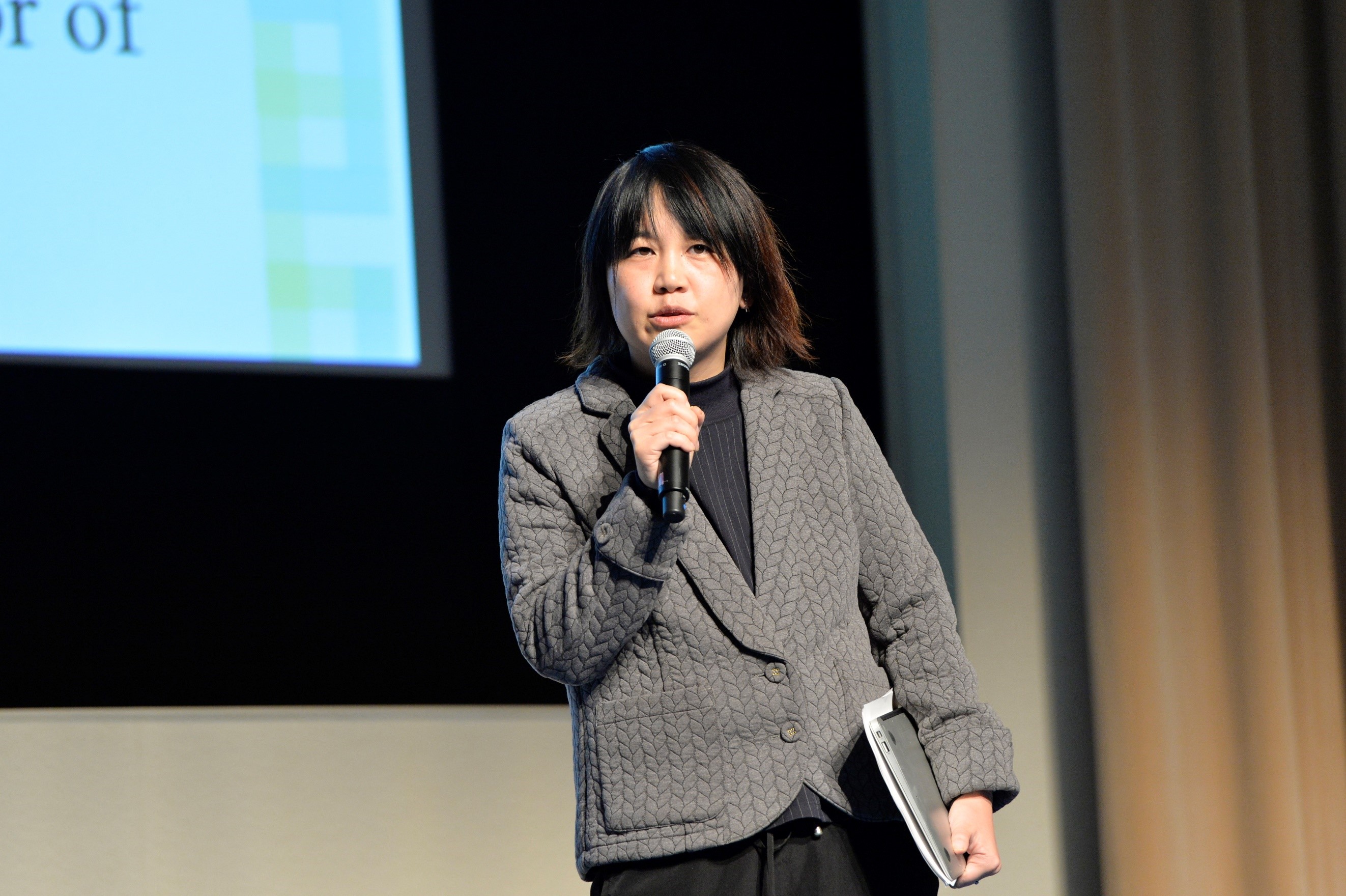 矢内原美邦氏の発表 矢内原美邦氏の発表